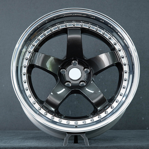 Rines de Aleación GPW de Dos Piezas, Forjados, de 5 Estrellas, Color Gris Metálico, Remachados, de 16, 17, 18, 19 y 20 Pulgadas para <span class=keywords><strong>Ford</strong></span> <span class=keywords><strong>Mustang</strong></span> - Product Image 3