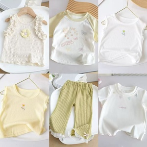 高品质批发婴儿服装短袖连裤男孩女孩服装儿童服装套装 - Product Image 1