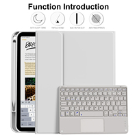 Kenke casing Tablet IPad 10.9 inci, sarung Tablet penyerap magnet kuat dengan tempat pensil