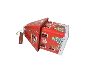 Giáng sinh nhà Đèn Lồng Hình dạng hình dạng bất thường thiết kế kẹo hộp thiếc nến tin với chủ cho kẹo Quà tặng hộp thiếc - Product Image 2