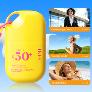 Private Label OEM SPF50+ Nicotinamide <b>Sunscreen</b> Korean Uv Resistant Lightweight Refreshing Hydrating Portable Travel Size 40g - Product Image 2