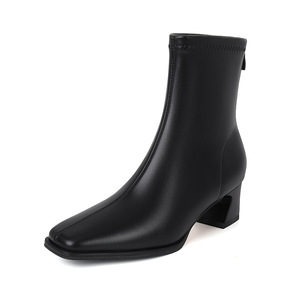 <span class=keywords><strong>Botines</strong></span> de Tacón Medio Cómodos y Suaves, Nuevos y en Oferta, Botas Cortas para <span class=keywords><strong>Mujer</strong></span> con Estilo Discreto - Product Image 6