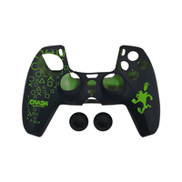 Housse de protection anti-rayures en silicone souple avec 2 capuchons de joystick, poignée antidérapante confortable pour manette PS5 DualSense