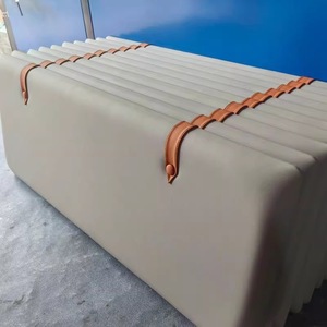 Panneau de protection de lit rembourré en bois pour chambre d'hôtel, vente directe usine - Product Image 3