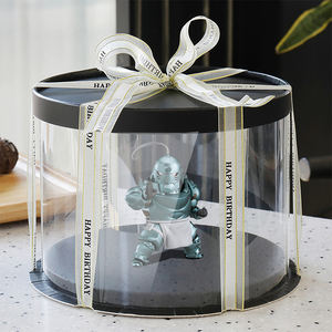 Caja <span class=keywords><strong>de</strong></span> almacenamiento Biodegradable <span class=keywords><strong>con</strong></span> tapa, <span class=keywords><strong>cajas</strong></span> redondas <span class=keywords><strong>de</strong></span> plástico transparente <span class=keywords><strong>de</strong></span> <span class=keywords><strong>acetato</strong></span> - Product Image 5