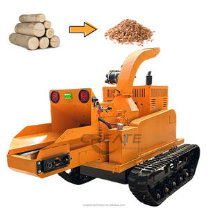 Vườn chi nhánh Crawler Crusher gỗ chipper máy di động máy xay gỗ Shredder chipper cho công nghiệp - Product Image 1