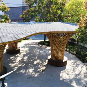 Yuzhu Bamboo Pavilion Various Size Light Luxury Outdoor Decorate - Product Image 2