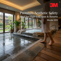 220 autocollants antidérapants en vinyle renforcé pour salle de bain et baignoire - Semi-transparents, imperméables, forte adhérence, acrylique simple face