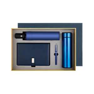 برومو بيع بالجملة مجموعة زجاجات مذكرات A5 فاخرة للأعمال دفتر ملاحظات A5 قابل للتخصيص من الجلد الصناعي مع قلم وحقيبة - Product Image 3