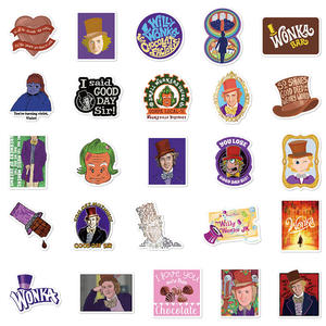 50ชิ้นรายการทีวีตลกตลกตลก Charlie และสติกเกอร์<span class=keywords><strong>โรงงาน</strong></span>ช็อคโกแลต - Product Image 3