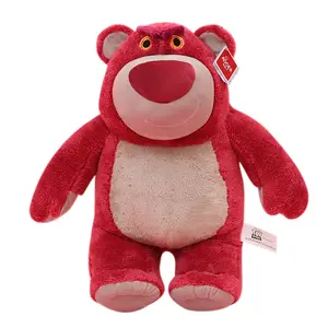 Custom plush toys strawberry bear soft plush toys wholesale promotional stuffed kids toys cute teddy bear of gift