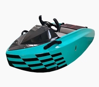Vente Flash : Kart Aquatique Électrique au Lithium 72V, Mini Jet Ski, Bateau, Kart de Course pour Lac, Parc Aquatique, Divertissement