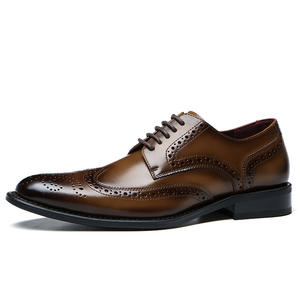 Zapatos de Cuero de Alta Demanda, Estilo Inglés, Brogue de Negocios, Piel de Vaca, Impermeables, Hechos a Mano, Formales, Oxford para Hombre, Parte Superior de Malla - Product Image 6