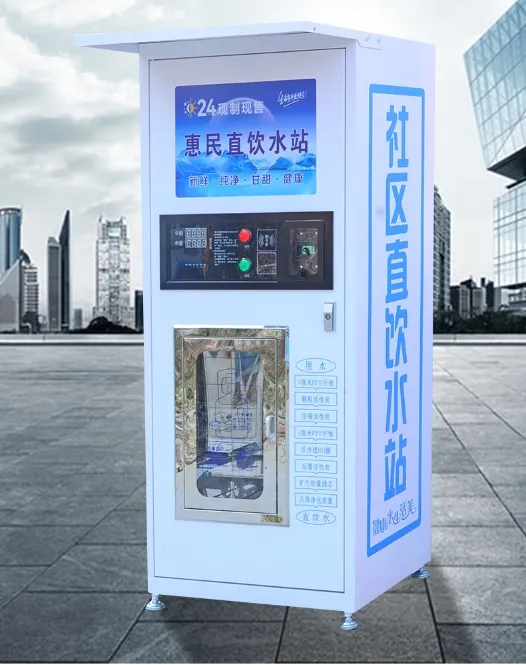 Un distributeur automatique d'eau pure entièrement automatique à osmose inverse à l'extérieur peut être consommé directement