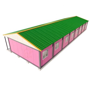 Maison préfabriquée en conteneur isolé sur mesure, classe scolaire pour étudiants, bureau avec toit à double pente - Product Image 4