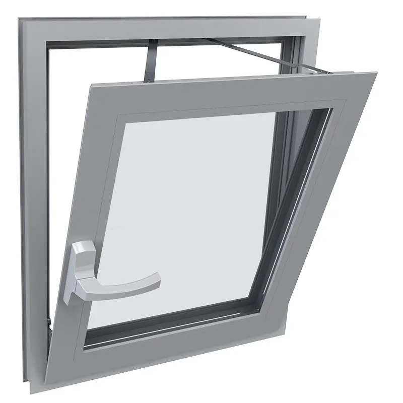Fenêtre américaine de remplacement à guillotine en aluminium pour l'extérieur des fenêtres à guillotine verticale coulissante double simple avec moustiquaire