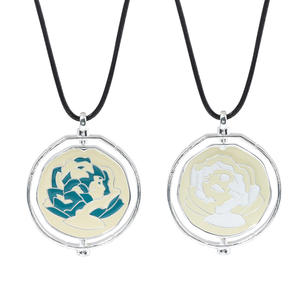 Nouveau Bijou Anime Aike, Collier et Porte-clés avec Pendentif Rose Tournante Temps-Traveler, en Alliage de Zinc avec Chaîne en Corde, pour Fête - Product Image 5