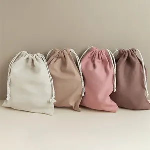Umwelt freundliche Musselin Baumwolle Leinen Geschenk Kleine Tasche Custom ized Canvas Draw string Bag