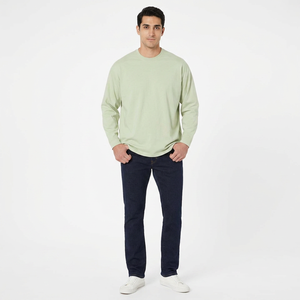 T-shirts à manches longues pour hommes 2026 – Coupe décontractée, manches longues, respirant, en coton, pour l'automne et l'hiver – Tenue de sport pour garçons - Product Image 1
