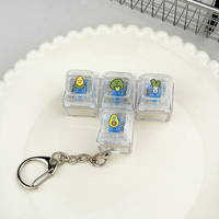 Custom LOGO UV Printing Sublimation Heat Transfer ABS PBT Keycap Fidget Keychain Keycap Keyboard Accessories LOW MOQ