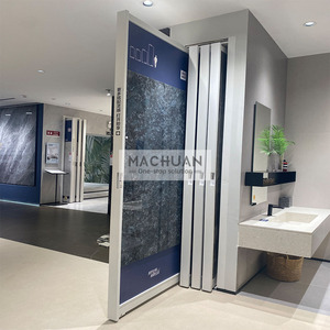马川现代独立式推拉360旋转门瓷砖展示厅 - Product Image 4