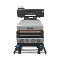Imprimante DTF abordable de 60 cm avec 2 têtes XP600 I3200 et agitateur de poudre automatique amélioré avec purificateur intégré pour la production en série