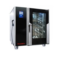 JUSTA 6-Fach LCD Kombi-Backofen mit Eingebautem Boiler für Bäckerei Restaurant Küche