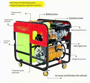 เครื่องพ่นยาแบบลม 300 ลิตร 1.5 กิโลวัตต์ ควบคุมด้วยรีโมทไฟฟ้า ใช้เครื่องยนต์เบนซิน สำหรับพืชเกษตร - Product Image 5