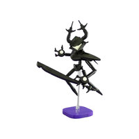Funbuild Sculpture Humanoïde Rétro Sombre MOC-267804 avec Support Transparent et Base Violet Foncé – Ensemble de Blocs de Construction