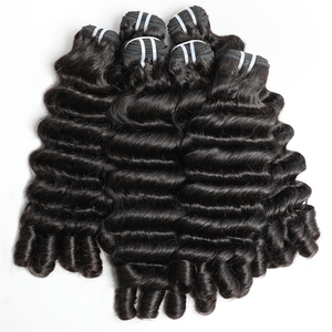 15A Fasci di Capelli Umani Ricci Ondulati, Capelli Vergini Grezzi Remy Non Trattati Vietnamiti per <span class=keywords><strong>Donna</strong></span>, Colore Naturale - Product Image 6