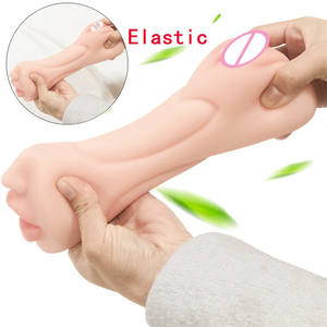 ディープスロート口人工猫膣ポケット3 in 1男性オナニーカップ男性用セックスおもちゃ - Product Image 6