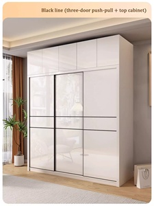 Hiện đại tủ quần áo đồ nội thất phòng ngủ trượt tủ quần áo cửa tủ quần áo tổ chức tủ quần áo phòng lưu trữ sang trọng bằng gỗ tủ quần áo tủ - Product Image 4