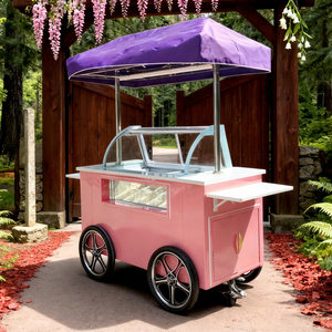 2025 Food Truck Commercial <b>Machine</b> Equipment Display Cabinet Freezer Refrigerator Gelato Popsicle Ice Cream Push Cart - Product Image 1