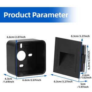 3 Wát ngoài trời không thấm nước trang trí LED lõm bước đèn cầu thang chân chiếu sáng cầu thang cho hành lang khách sạn Led cầu thang tường ánh sáng - Product Image 4