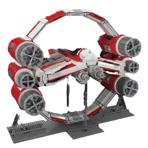 Mould King 21047 Star plan toys Circular fighter Technology Series Jeddah Star Ship Model Building Blocks Toy