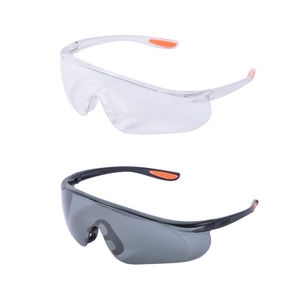 نظارات حماية عيون خفيفة الوزن مضادة للخدش والغبار واقية من الغبار مع عدسة واضحة ورمادية للعمال - Product Image 4