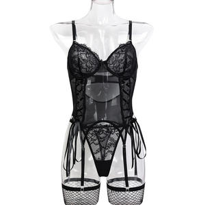 Damesondergoed Sexy lingerieset Kant transparante lingerie Sexy bh-set en kousenbandset Lingerie Sexy erotische nachtkleding - Product Image 6