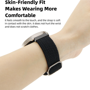 Correa tejida elástica de nailon de 22mm para <span class=keywords><strong>Amazfit</strong></span> Series hebilla de <span class=keywords><strong>Metal</strong></span> estable reemplazo de liberación rápida pulsera transpirable ajustable - Product Image 5