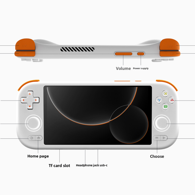 Handheld Game Console: 1080P Touchscreen, Linear Hall Trigger, RGB Hall Joystick (67M Colors) 3 Styles Portable Precise Gaming