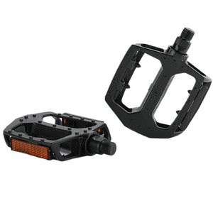 Pedales de Bicicleta de Montaña de Aleación de Aluminio con Doble Rodamiento de Bolas, Accesorios de Bicicleta Negros Grandes - Product Image 1