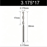 Fraise à queue sphérique à 2 dents pour CNC, outil de sculpture 3D et de relief pour le travail du bois (bois dur, bois tendre, contreplaqué)
