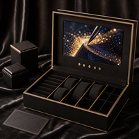 Boîte cadeau vidéo numérique avec écran LCD personnalisé de luxe pour bijoux, montres, emballage promotionnel haut de gamme pour marques