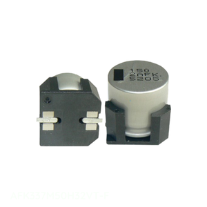ตัวเก็บประจุแบบติดบนพื้นผิว ยี่ห้อ Manufacturer Channel รุ่น 330 uF AFK337M50H32VT-F  ชนิดอลูมิเนียม 330UF 20% 50V SMD - Product Image 1