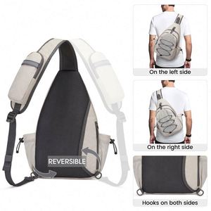 Free Sample Fashion Travel Polyester Pickleball <b>Bag</b> Crossbody Pickleball <b>Bag</b> for <b>Men</b> Women Lightweight Crossbody Chest Backpack - Product Image 4