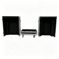 Flight case OEM empilable pour enceintes Line Array, protection pour enceintes D&B CCL8, conception à 3 ouvertures, avec 4 roues et rainures