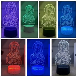 3D Anime Colorful Acrylic Table Lamp LED Night Light for Home Decor - Product Image 6