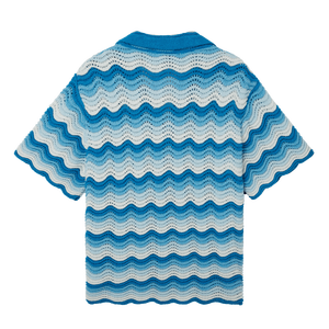 Logo della moda maschile personalizzato maglia maglia maglia sottile scavato per Polo per il maglione della camicia uncinetto estivo per la primavera - Product Image 5