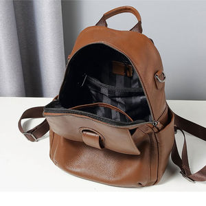 Mochila de Viaje AndoBag para Mujer, Bolso de Hombro de Cuero Vacuno Genuino, Gran Capacidad, Estilo Casual y Simple, 8366 - Product Image 5
