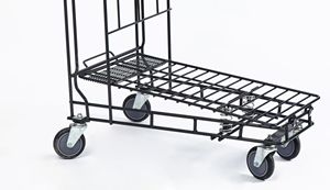 सुपरमार्केट औद्योगिक लॉजिस्टिक हैंड पुश ट्रॉली वेयरहाउस ट्रॉली - Product Image 4