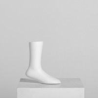 Mannequin de pied de femme classique en fibre de verre blanc pour l'affichage de chaussettes